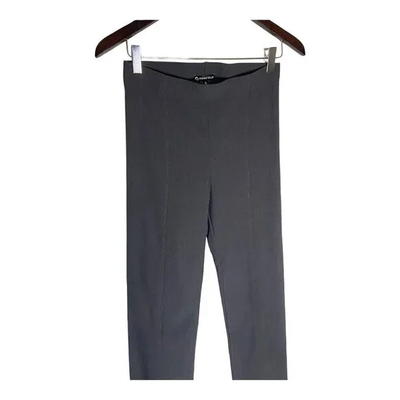 Franne Golde Classic High Rise Straight Leg Stretch Grey Leg-sz6